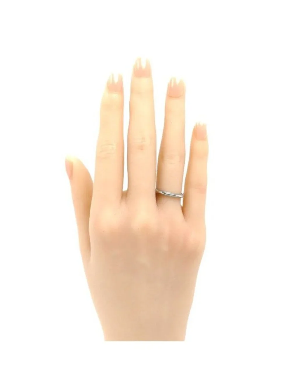 Tiffany & Co Platinum Mil Gray Band Ring Vintage
